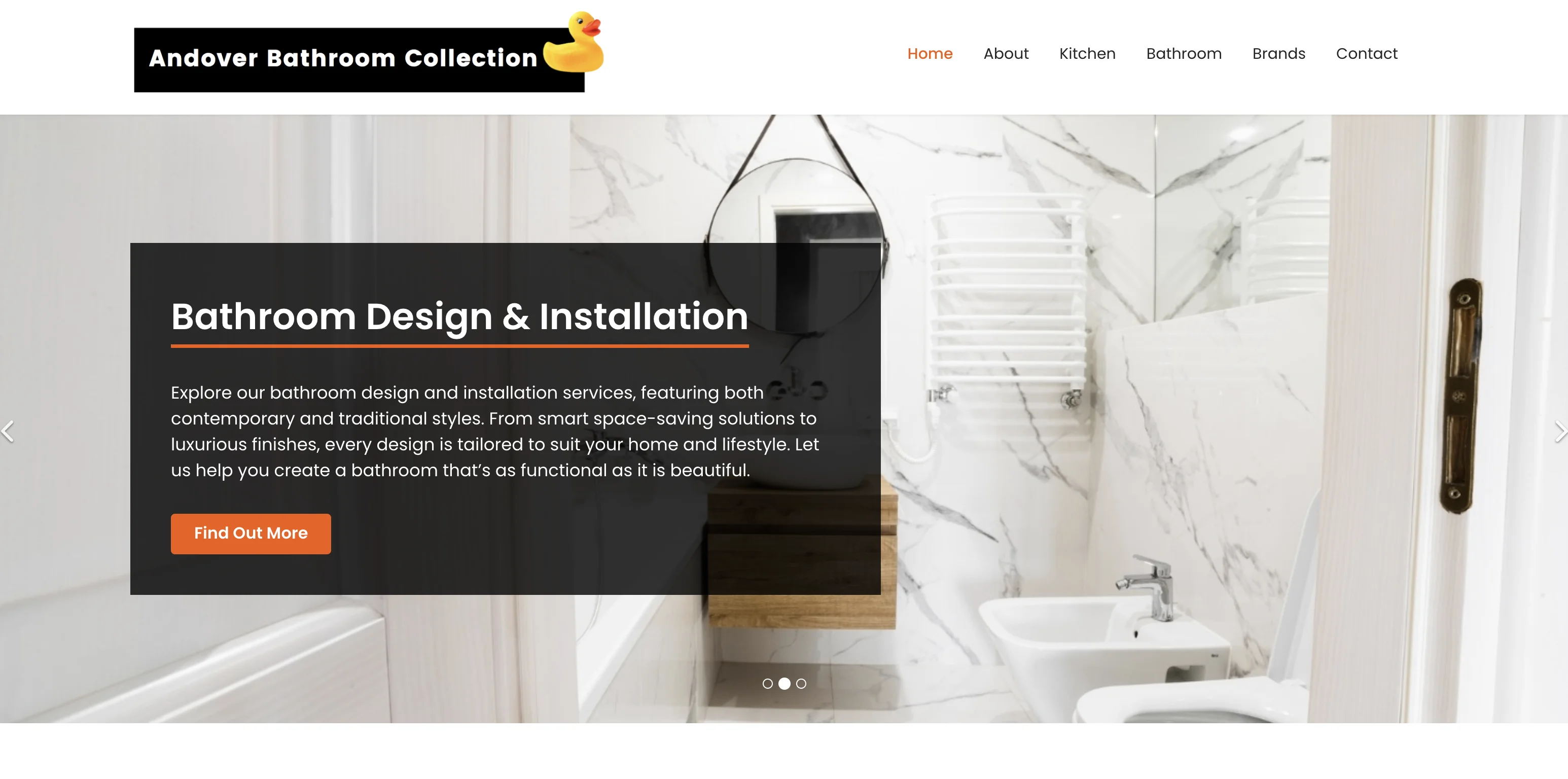 Andover Bathroom Collection showroom